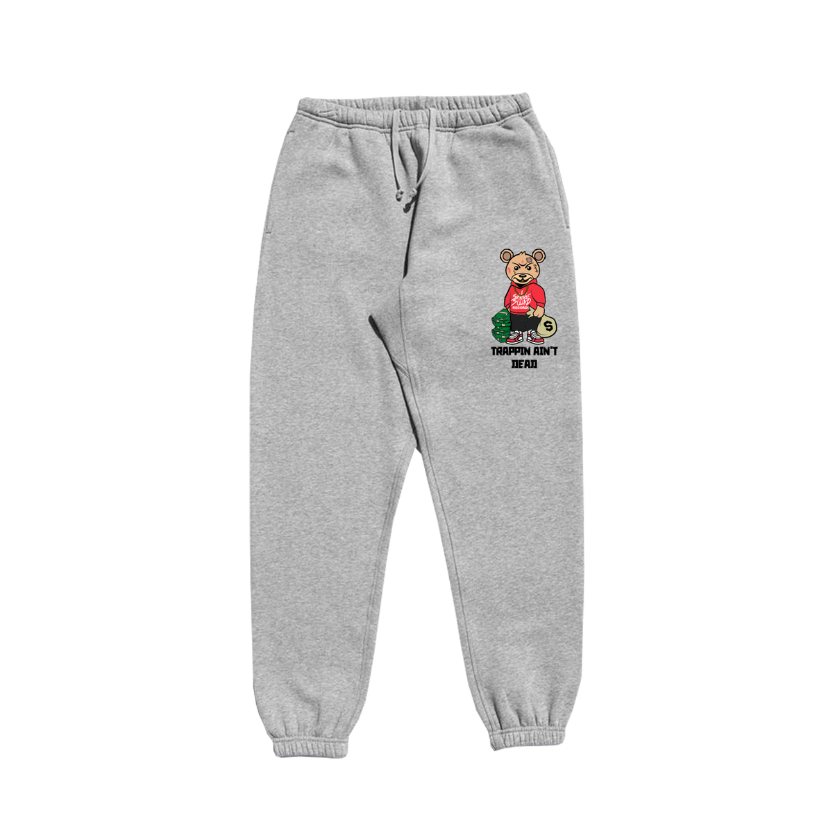 Trap Teddy Sweatpants - Heather Grey – Savage Squad Records