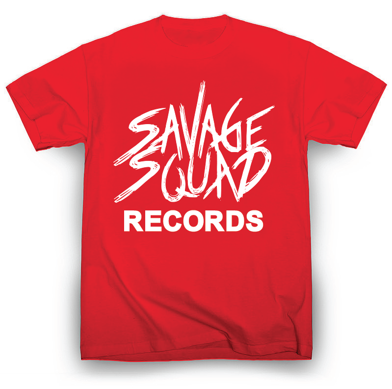 Savage Squad Records T-Shirt - Red