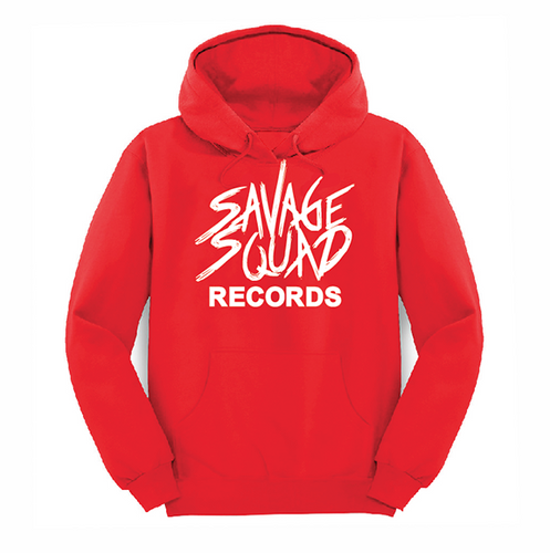 Savage Squad Records Hoodie - Red