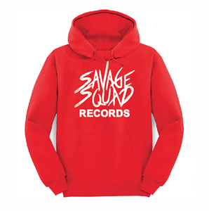 Savage Squad Records Hoodie - Red